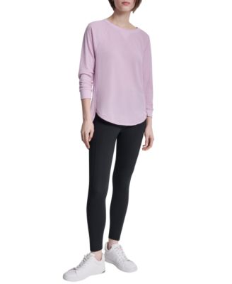 Women's Mini Slub Waffle Three Quarter Sleeve T-Shirt