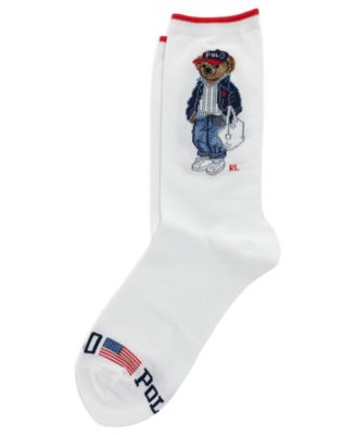 Women's Spring Bear Motif Socks