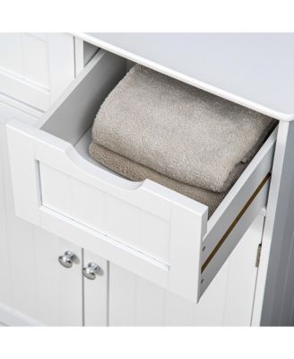 Bathroom Storage Cabinet with 2 Drawers & Adjustable Shelf,