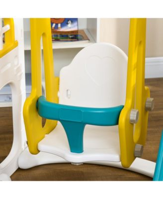 8 in 1 Toddler Slide and Swing Set with 2 Slides for Ages 1-3,