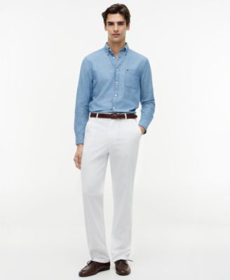 Men's Regular-Fit Chambray Pocket Shirt