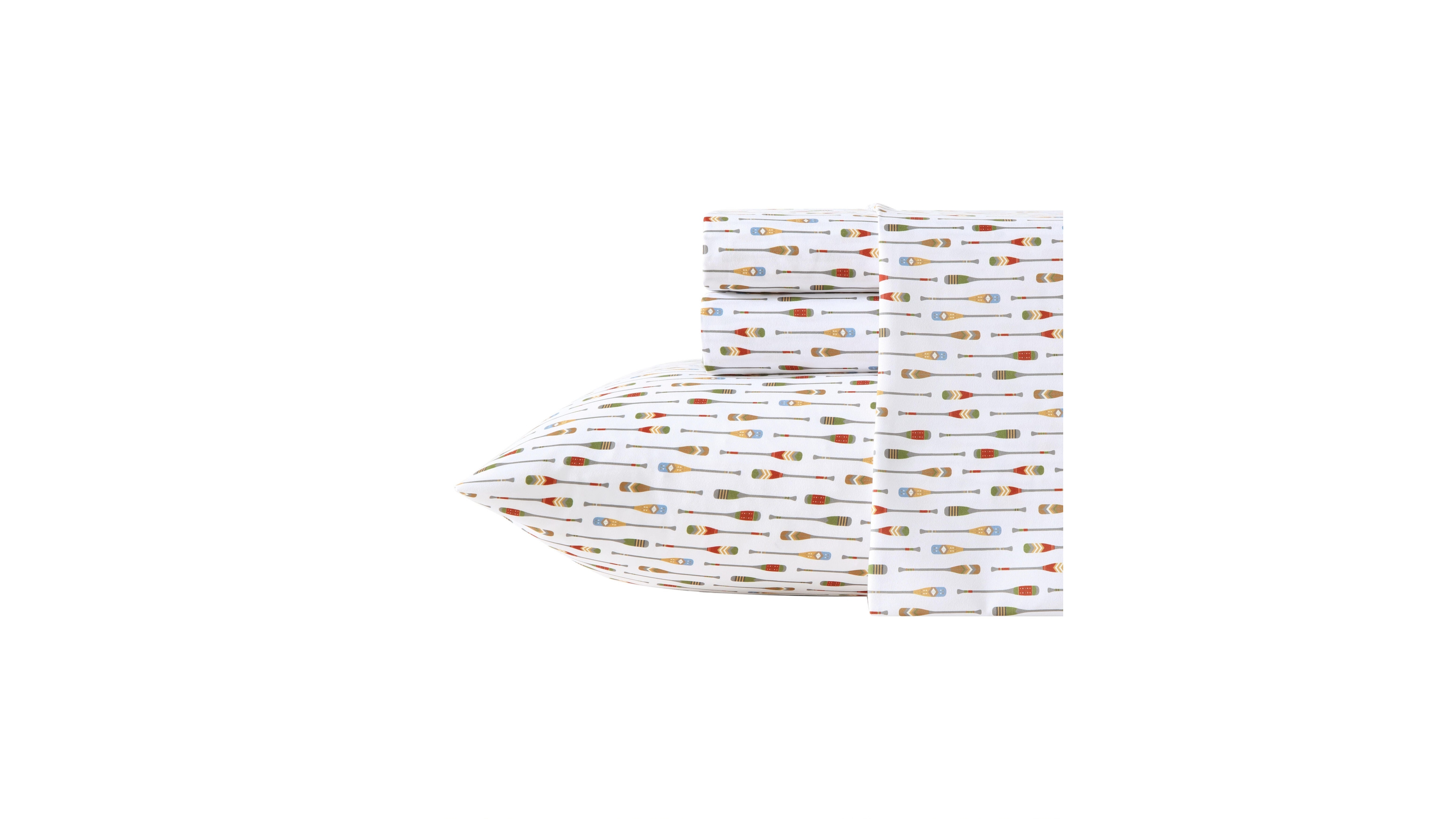 Eddie Bauer Canoe Lake Paddle Temperature Regulating Microfiber 4-Pc. Sheet Set, Twin