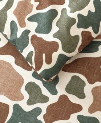 Mod Camo Print 7-Pc. Comforter Set, Queen