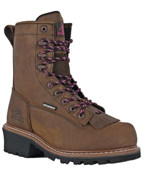 Женские ботинки Moxie Trades Kiltie 8 Inch Composite Toe Work, цвет: Коричневый кожаный