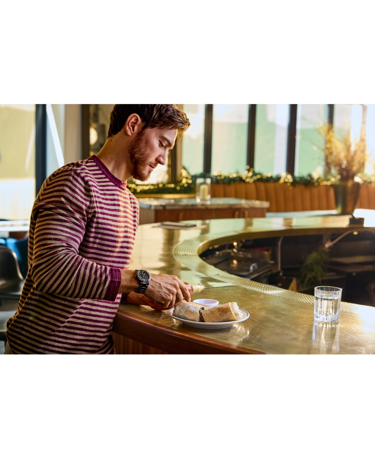 Citizen Men's Eco-Drive Sport Casual Brycen Black Stainless Steel Bracelet Watch, 42mm