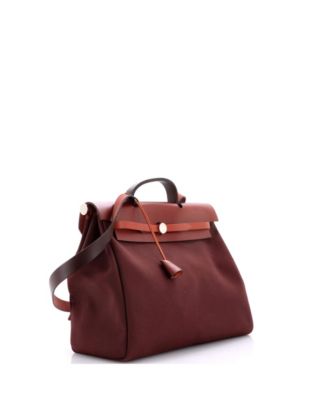 39 Herbag Zip Leather and Toile