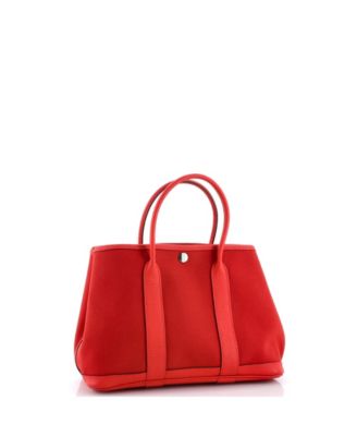 30 Garden Party Tote Toile and Leather