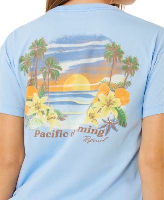 Women's Poolside Relaxed Printed Crewneck T-Shirt