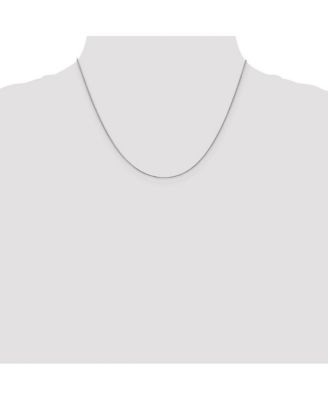 Solid 18k Gold Italian Sparkle-Cut 1mm Spiga Chain Necklace