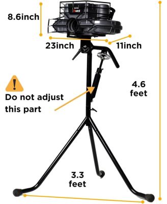 High Speed Dual Wheel Baseball Pitching Machine with 30 to 95 MPH Adjustable Speed,Multi Pitch Capability with Tripod Base  Training Balls