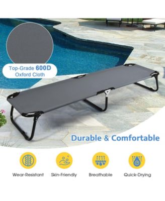 Outdoor Folding Camping Bed Cot for Sleeping, Hiking, Travel, Portable