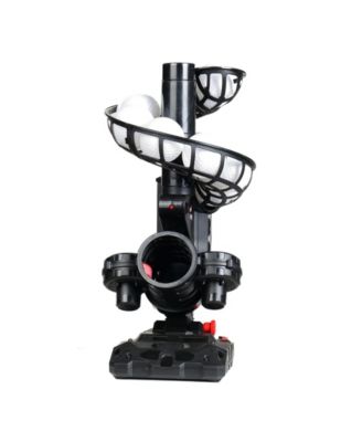 Portable Baseball Pitching Machine with 4 Adjustable Angles and 3 Pitch Speeds Includes 9 Training Balls Battery