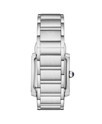 Elan 4088.1 Women s Rectangular Quartz Watch, Silver-Tone Stainless Steel Bracelet, Roman Numeral Dial & Date