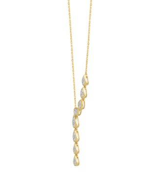 Diamond Necklace (1/2 ct. t.w.) in 14k Yellow Gold 