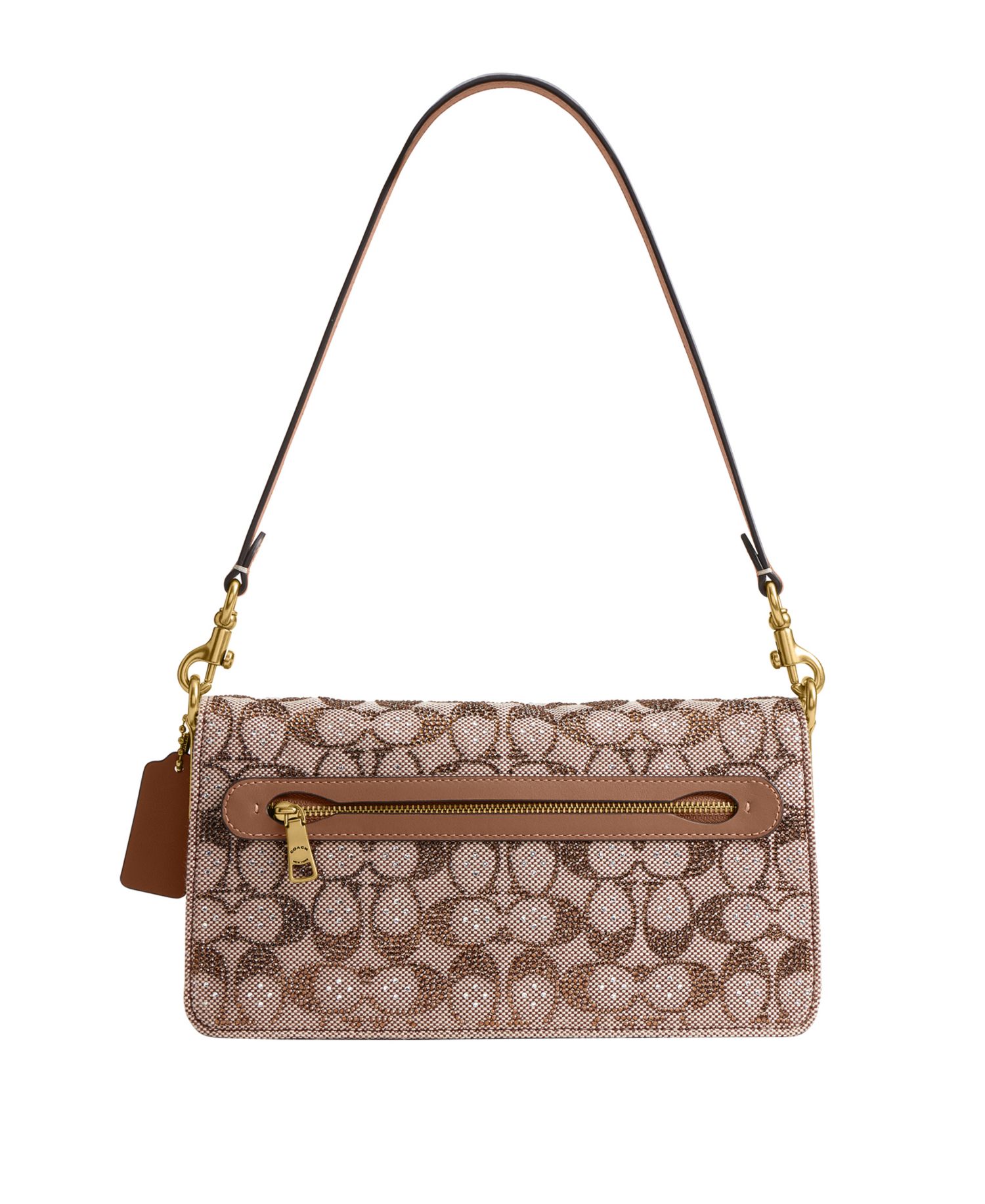 Tabby Medium Crystal Signature Jacquard Shoulder Bag 26