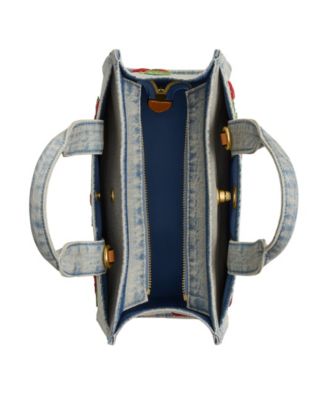 Cargo Small Denim Cherry Embroidery Tote Bag 26