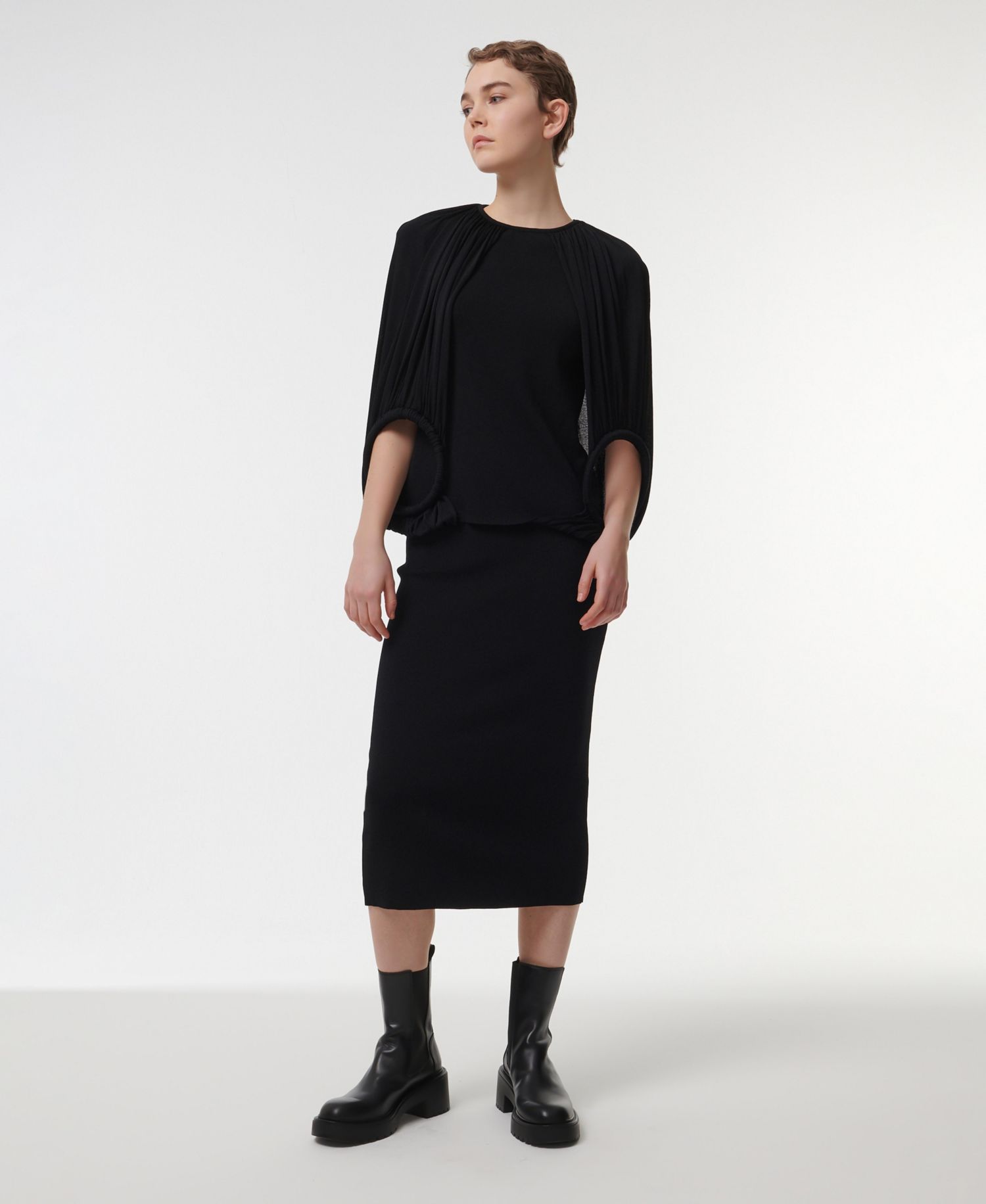Women's Double-Hoop Knitted Top