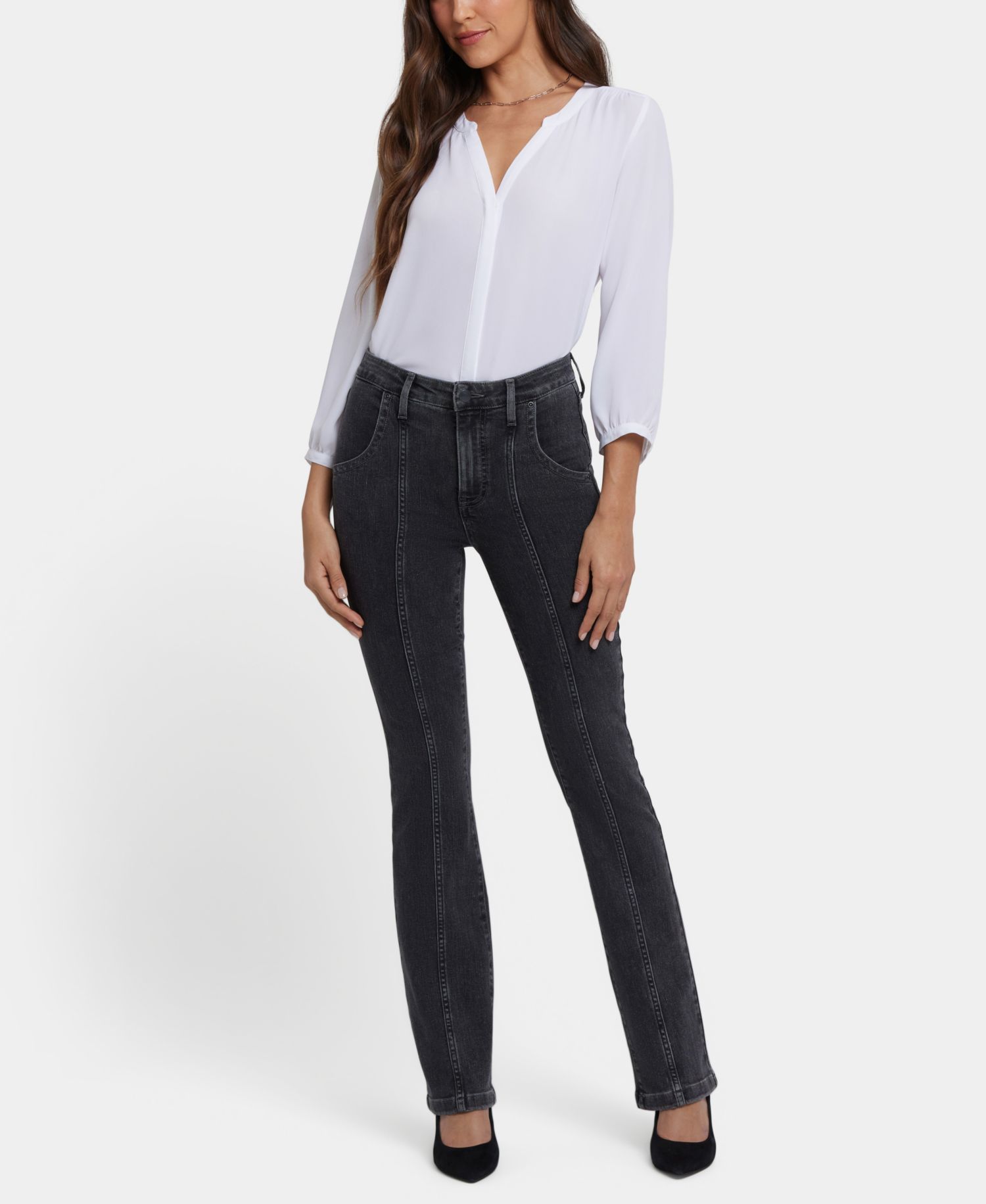 Petite High-Rise Billie Mini Bootcut Jeans