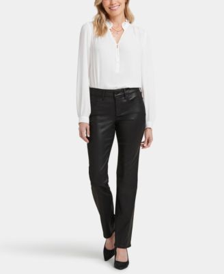 Petite Coated Marilyn Straight Jeans