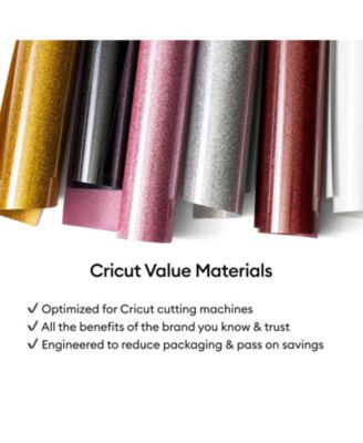 Glitter Iron-On Craft Vinyl Sheets, 10 x 12 in, Multicolor, 6 Count