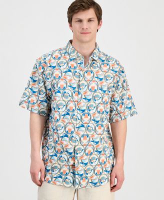 Men's Nova Wave Glass Half Full Printed Shirt