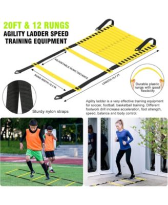 X UMEUS 4'x3' Kids Pop Up Soccer Goal Set – Includes Ball, Agility Ladder & Cones for Backyard Training