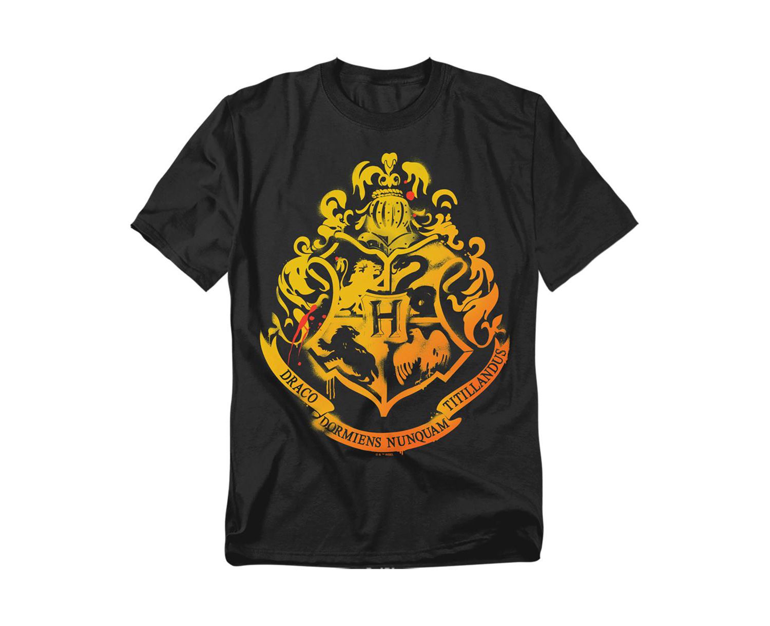 Men's Hogwarts Stencil T Shirt