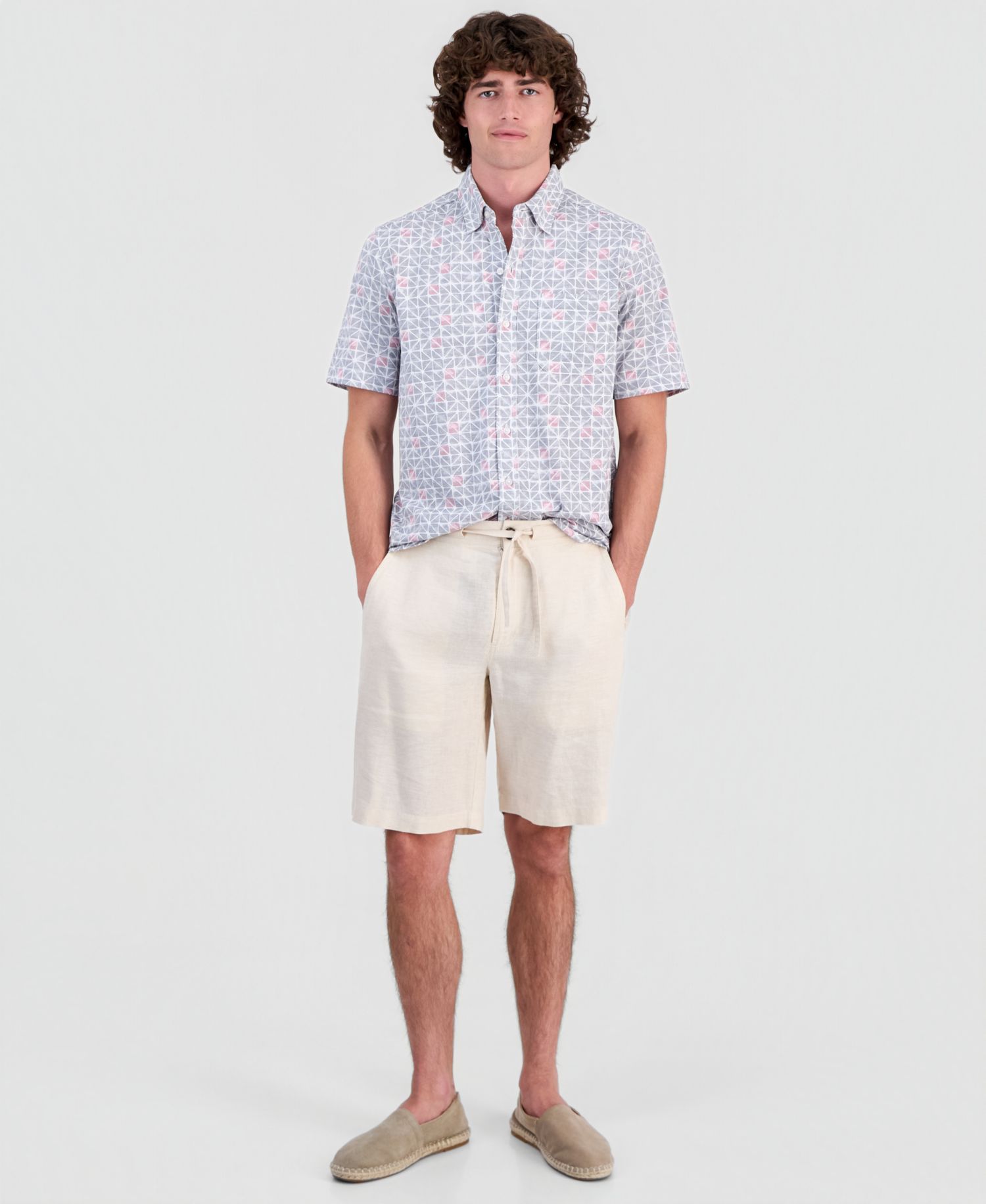 Men's San Lucio Sol Geo Short-Sleeve Shirt