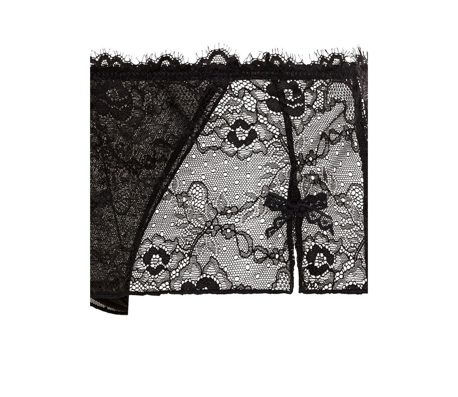Women's Lace Skirt Open Thong Alluring Lingerie