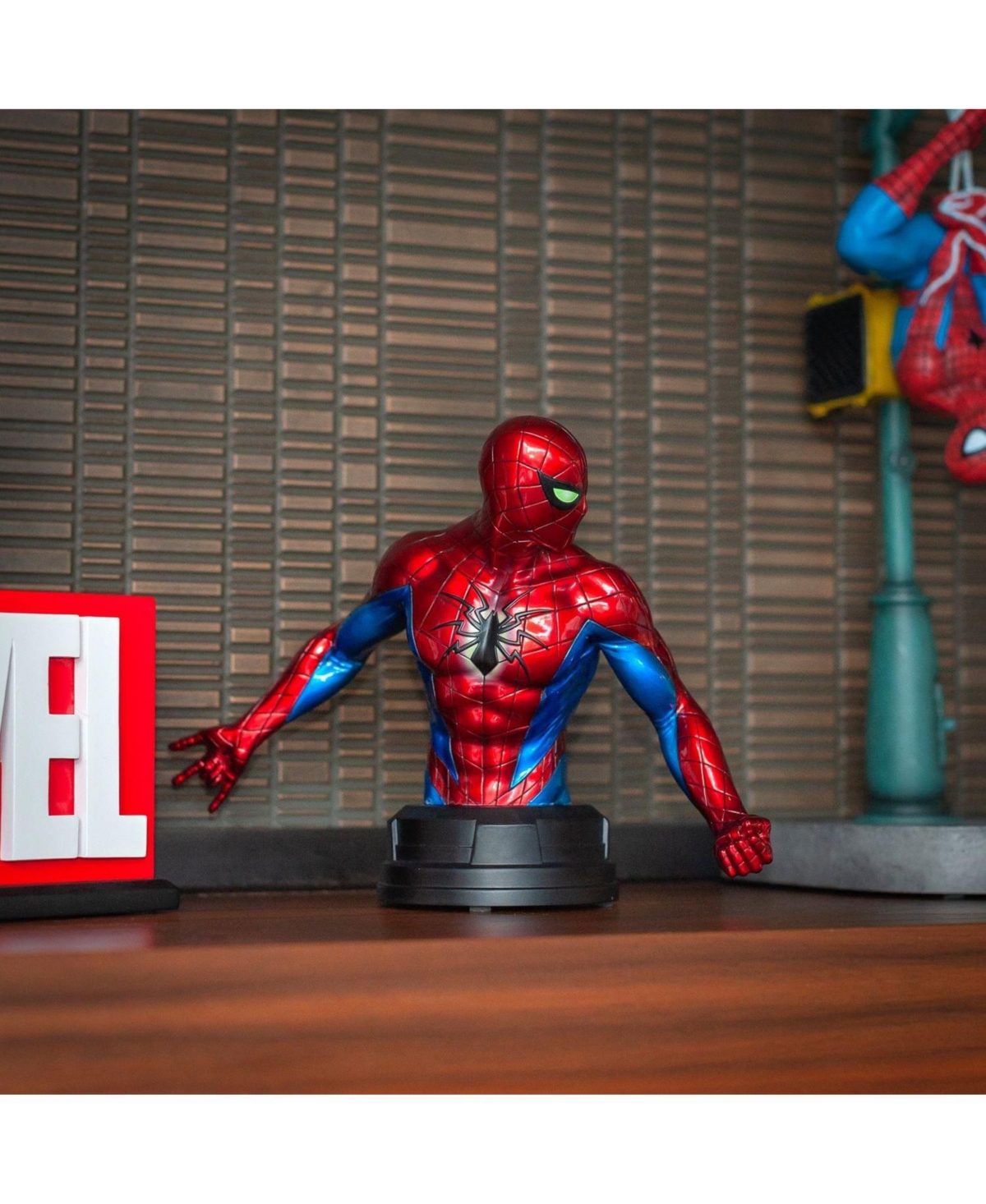 Marvel Spider-Man Collector Statue Bust | Spider-Man Mark Iv Suit Resin Cast Figure | 6-Inch Height