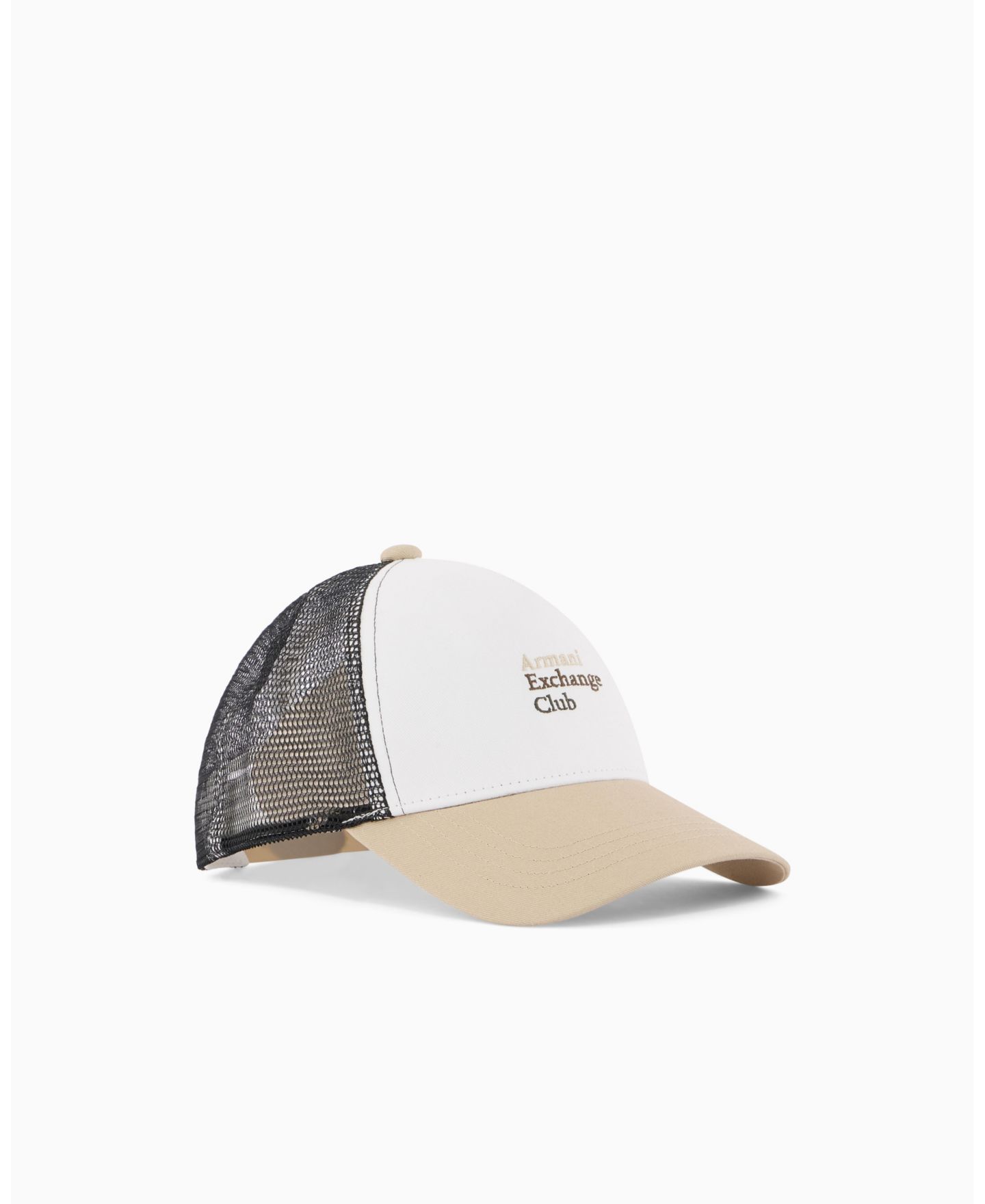 Мужская кепка A|X Armani Exchange Ibiza X Trucker, цвет: Белый / Бежевый — фото 1