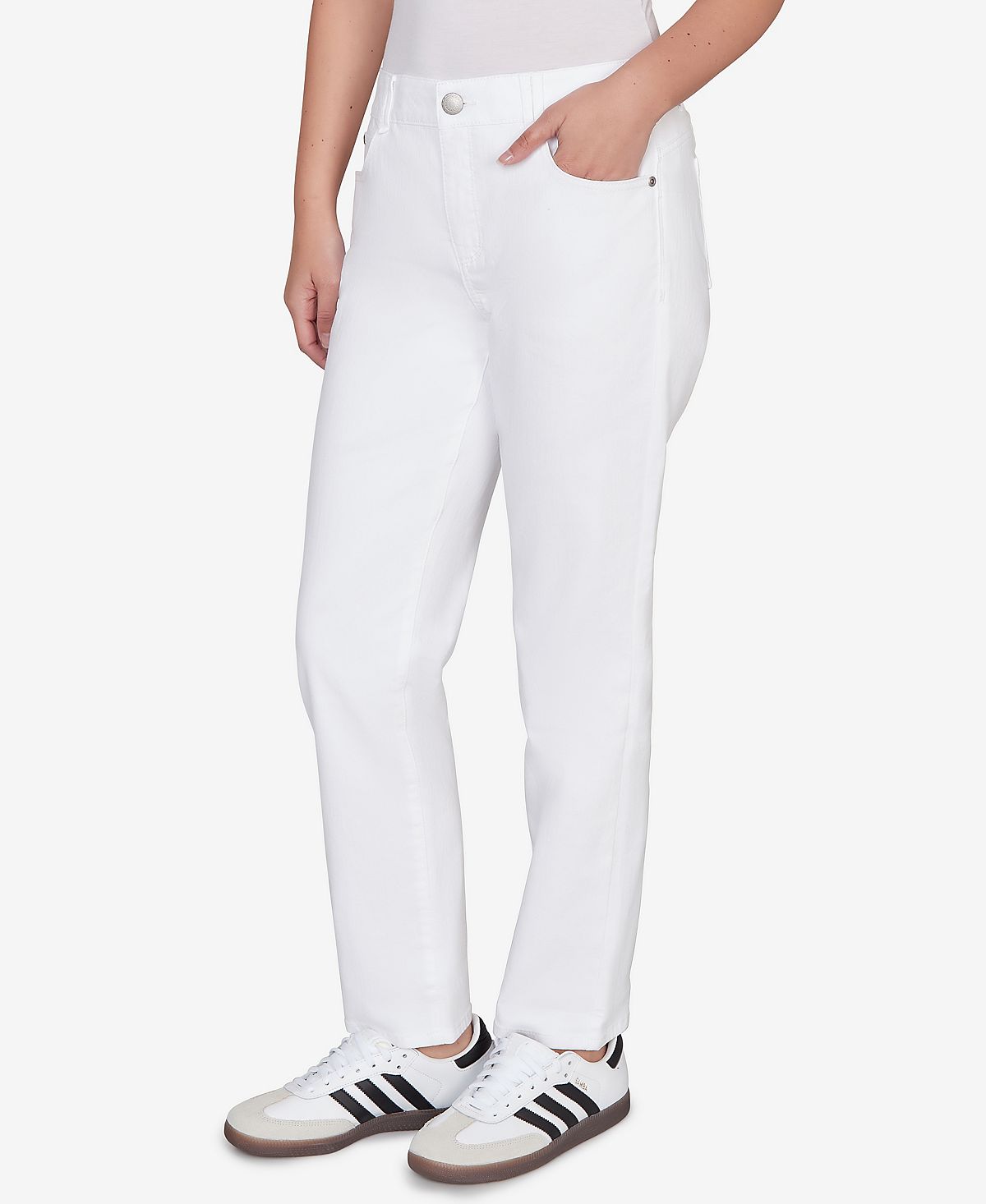 Ruby Rd. Petite Curve Enhancing Five Pocket Slim-Leg Jean view 2 — MAYCSS fashion products