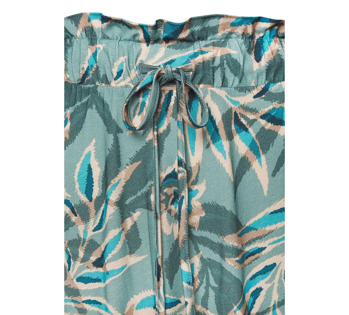 Женская юбка Lascana Paperbag Maxi, цвет: Бирюзовый с принтом — фото 5