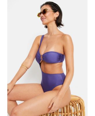 Women's One Shoulder One Piece Swimsuit