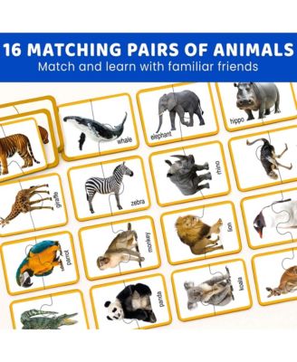 Toddler Matching Puzzle Ages 2–4 – 16 Self Correcting Educational Jigsaw Pieces