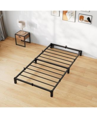 6 in Twin Bed Frame, Heavy Duty Metal Platform Bed Frame with Durable Iron Slat Support and Legs, No Box Spring Required, Support Up to 800 LBS