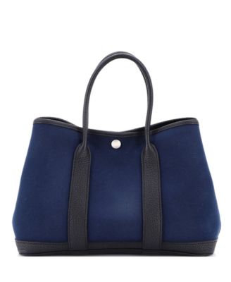 30 Garden Party Tote Toile and Leather