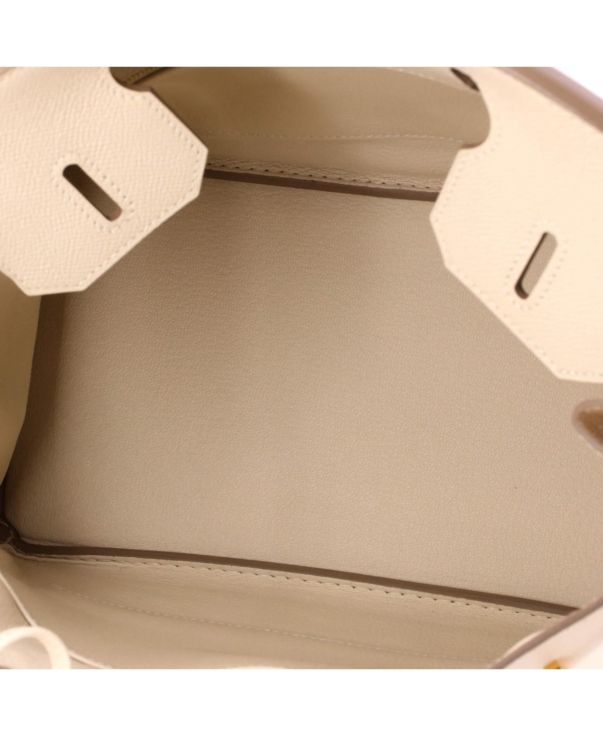 Pre-Owned HERMES Birkin 30 Handbag Light Epsom with Gold Hardware