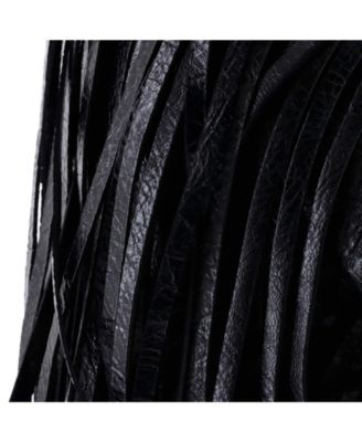 XS Le Cagole Giant Studs Fringe Shoulder Bag Leather