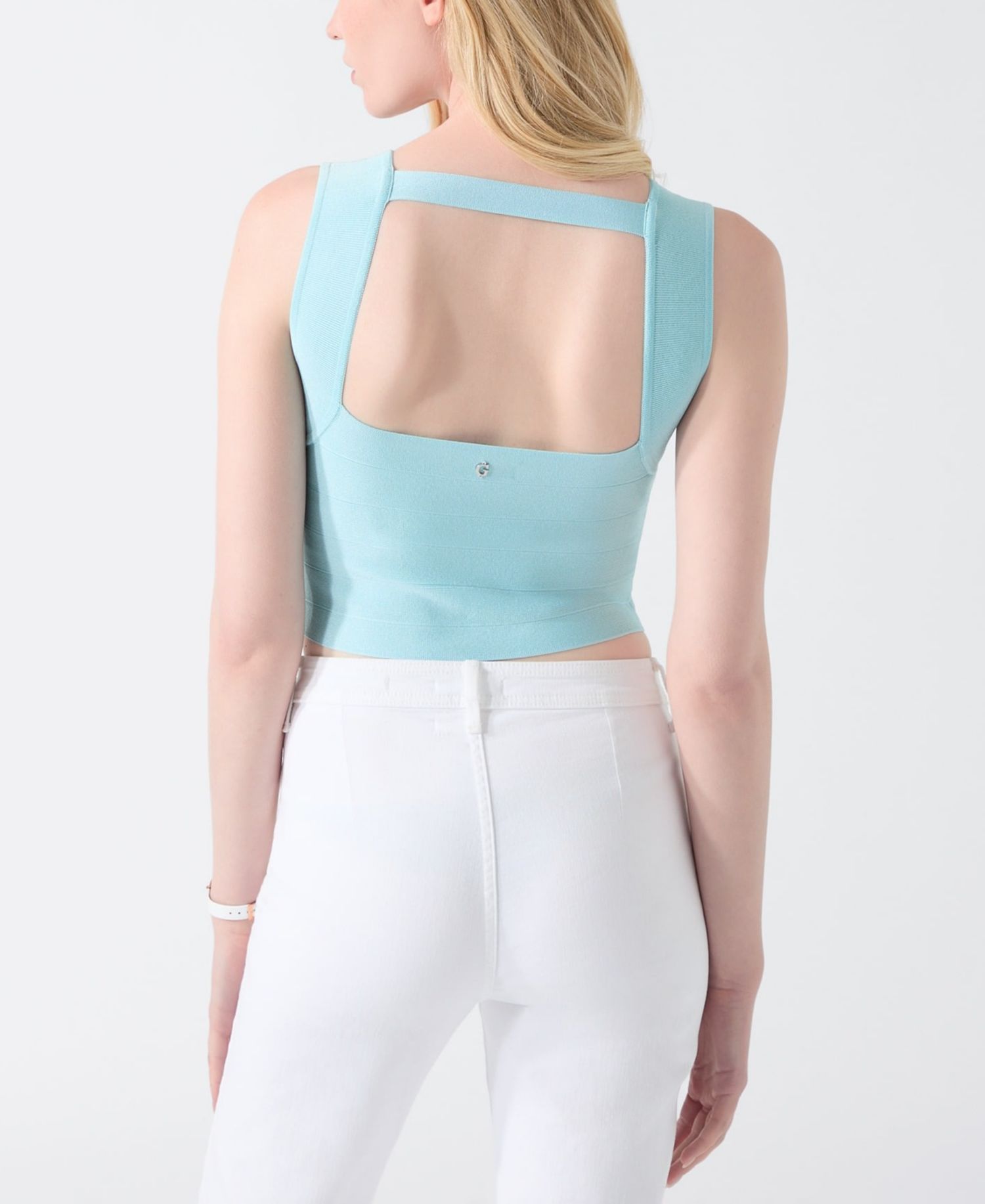 Women's Karmen Mirage Back-Cutout Cropped Tank Top