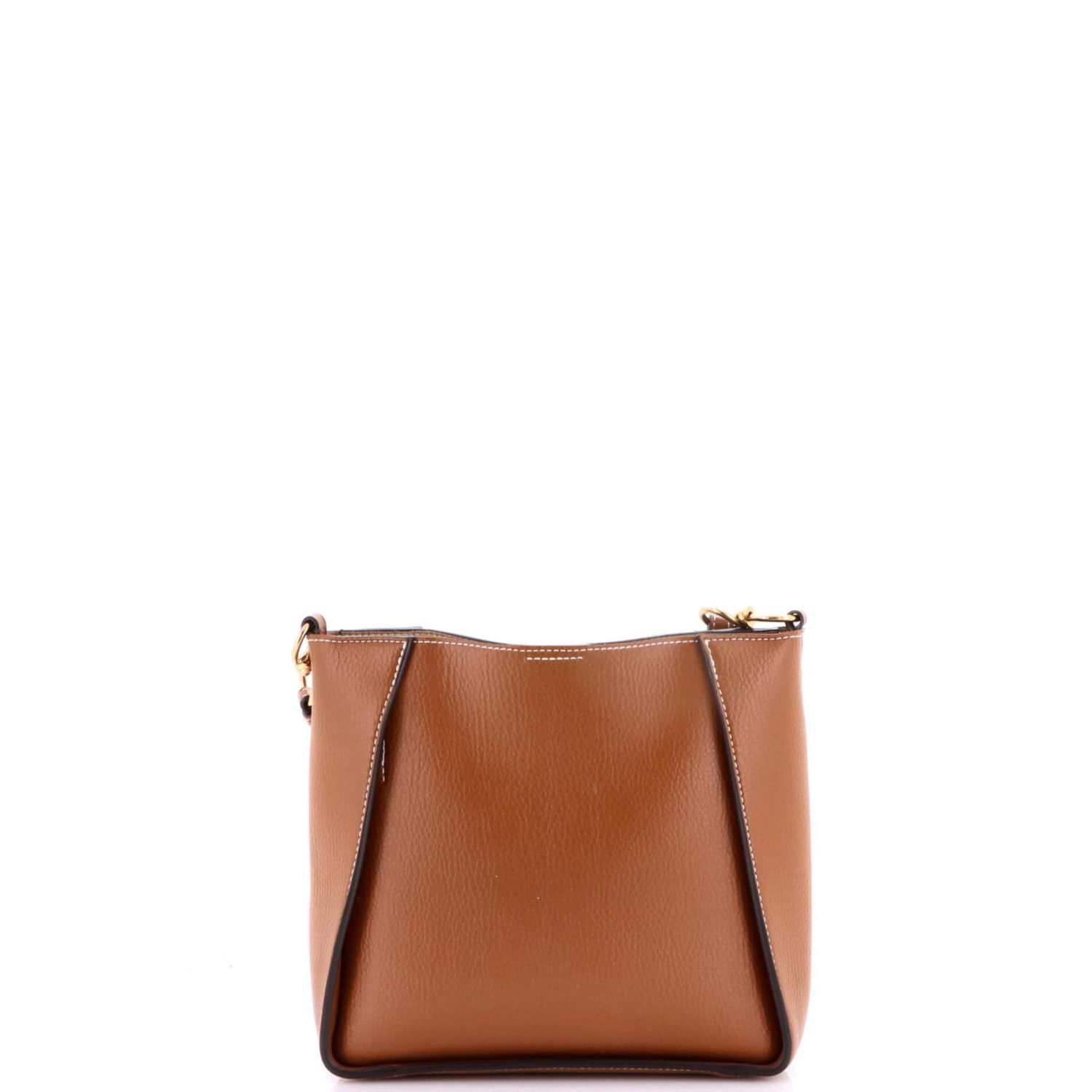 Mini Logo Crossbody Bag Perforated Faux Leather