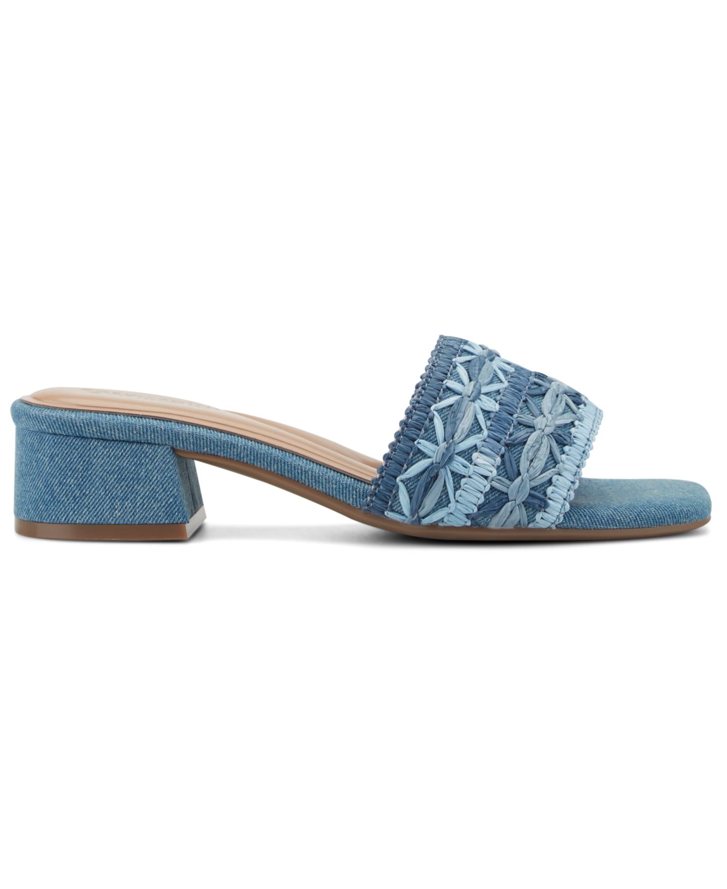 Женские сандалии Easy Spirit Rosario eFlex Raffia Slip-On Dress Sandals, цвет: Синий / Синий джинсовый — фото 2