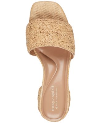 Women's Rosario eFlex Raffia Slip-On Dress Sandals