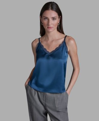 Women's Lace Sleeveless V-Neck Cami Blouse