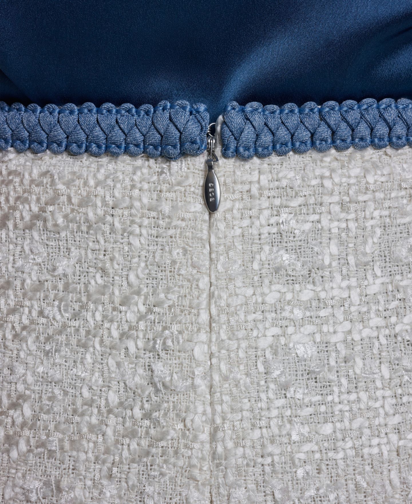 Женская юбка BCBG Denim Braid Knee Length, цвет: Белый — фото 4