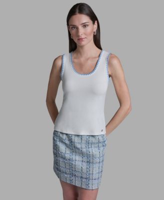 Women's Scoop Neck Sleeveless Knit Top