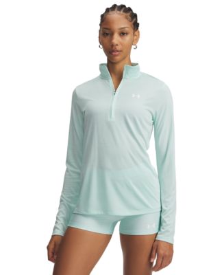 トップス a Under Armour Women's Twist Tech Quarter-Zip Logo Top - Macy's
