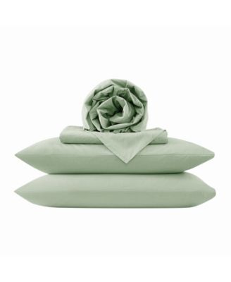 Dusted Denim CVC 200 Thread Count 4-Pc. Sheet Set, Queen