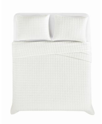 Vintage Washed Cotton 3-Pc. Quilt Set, Full/Queen