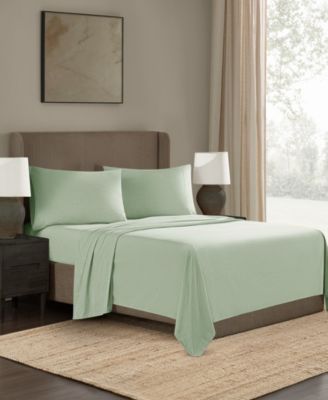 Dusted Denim CVC 200 Thread Count 4-Pc. Sheet Set, Queen